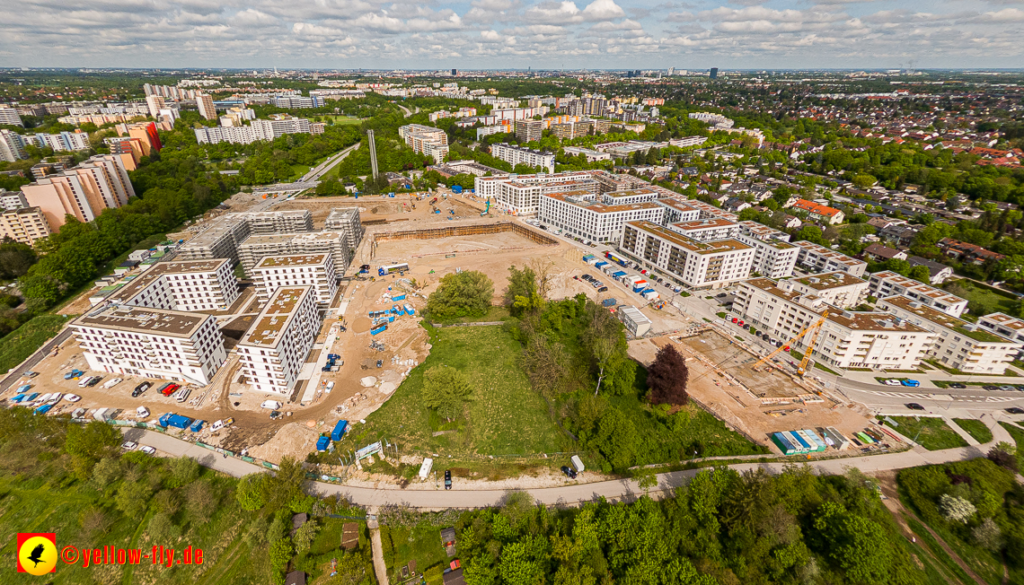 17.05.2023 - Baustelle Alexisquartier und Pandion Verde in Neuperlach